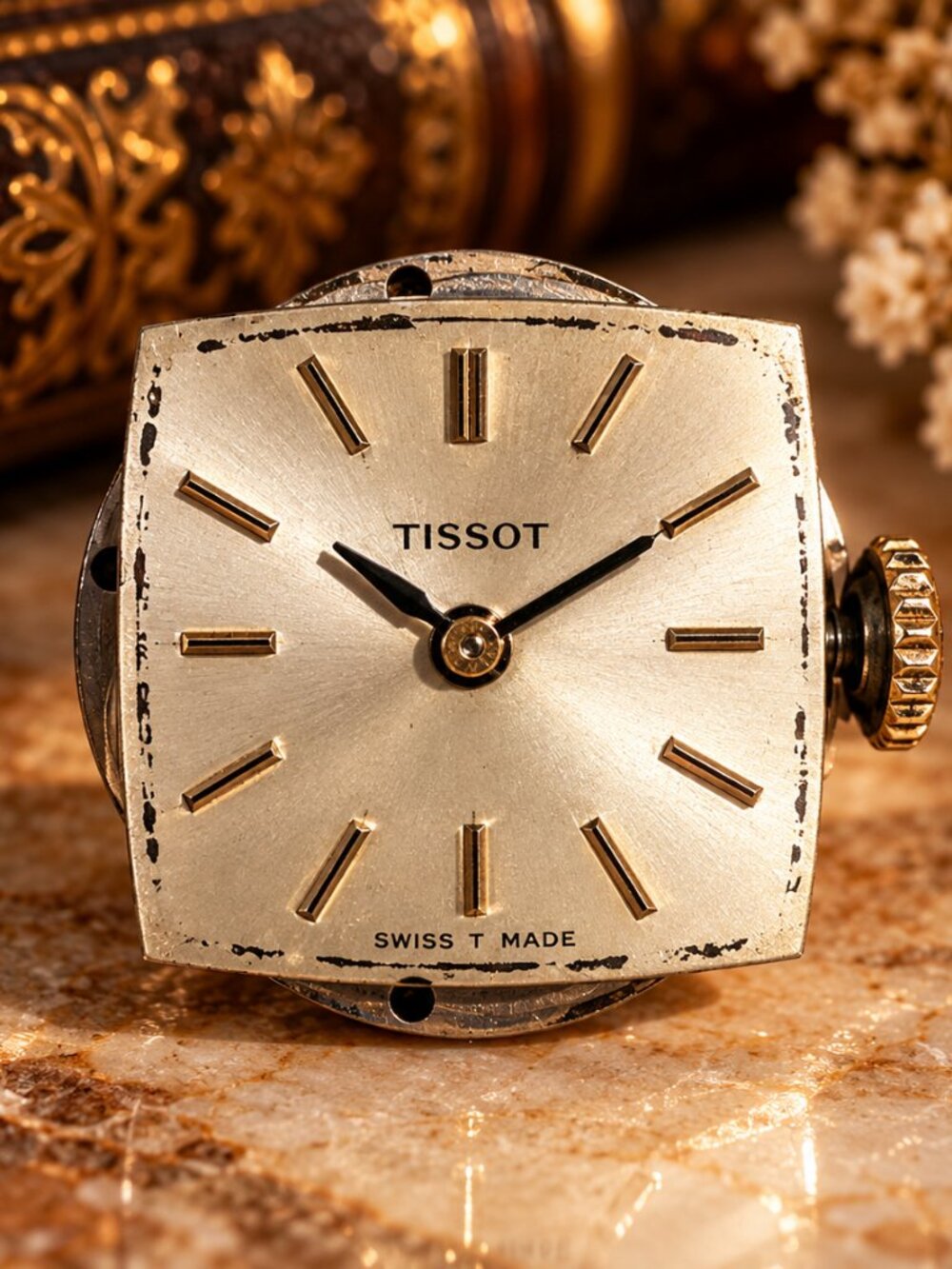 Vintage Tissot Swiss Manual Wind Watch Movement – 17 Jewels – Parts/Repair
